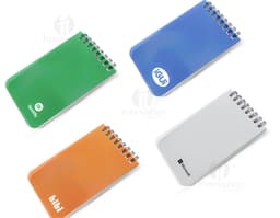 Bloco de anotações pequeno em plástico - Ideal para manter suas ideias sempre à mão! Prático e compacto, perfeito para levar