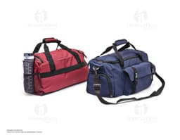 Bolsa esportiva de 39 litros em couro preto, com alça, zíper, elegante e moderna, ideal para viagens e esportes.