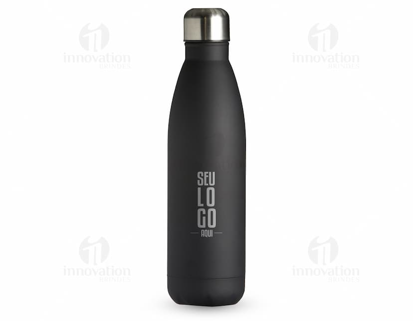 Garrafa Inox 750ml transparente, com tampa prateada. Ideal para armazenar líquidos, como água, sucos e refrigerantes. Produto de alta qualidade e resistência, perfeito para manter a bebida fresca e higiênica. Ideal para uso em viagens, práticas esportivas e no dia a dia.