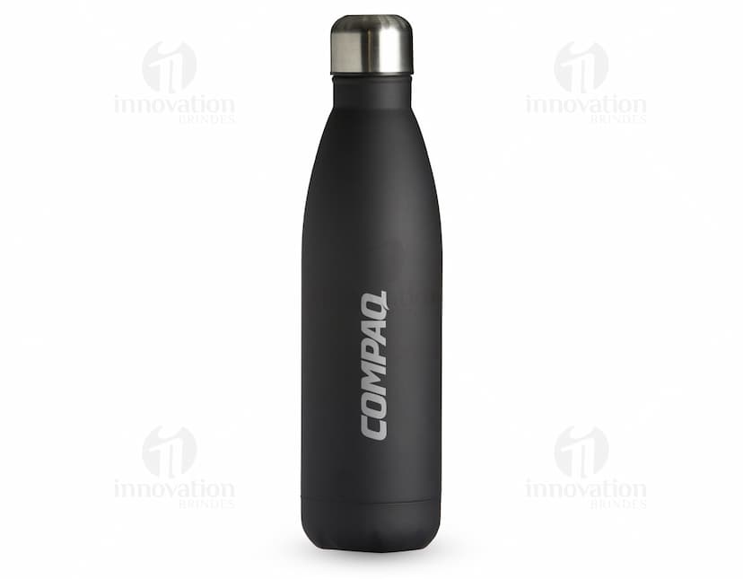 Garrafa Inox 750ml transparente, com tampa prateada. Ideal para armazenar líquidos, como água, sucos e refrigerantes. Produto de alta qualidade e resistência, perfeito para manter a bebida fresca e higiênica. Ideal para uso em viagens, práticas esportivas e no dia a dia.