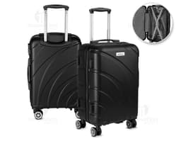 Maleta de mano hecha de ABS con carro de acero, moderna y resistente. Ideal para viajes de negocios o de ocio, es un artículo