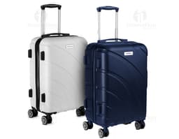 Maleta de mano hecha de ABS con carro de acero, moderna y resistente. Ideal para viajes de negocios o de ocio, es un artículo