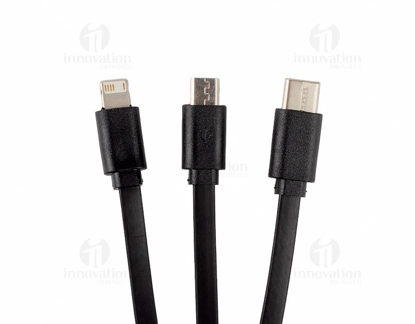 Carregador de metal, equipamento tecnológico para carregar dispositivos de áudio e dispositivos de saúde, com cabo de fio de metal.