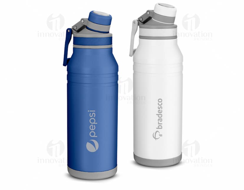 Garrafa térmica inox 1,5L com alça, ideal para armazenar líquidos de forma segura e manter a temperatura por mais tempo. Produto resistente e durável, perfeito para manter a hidratação em dia.