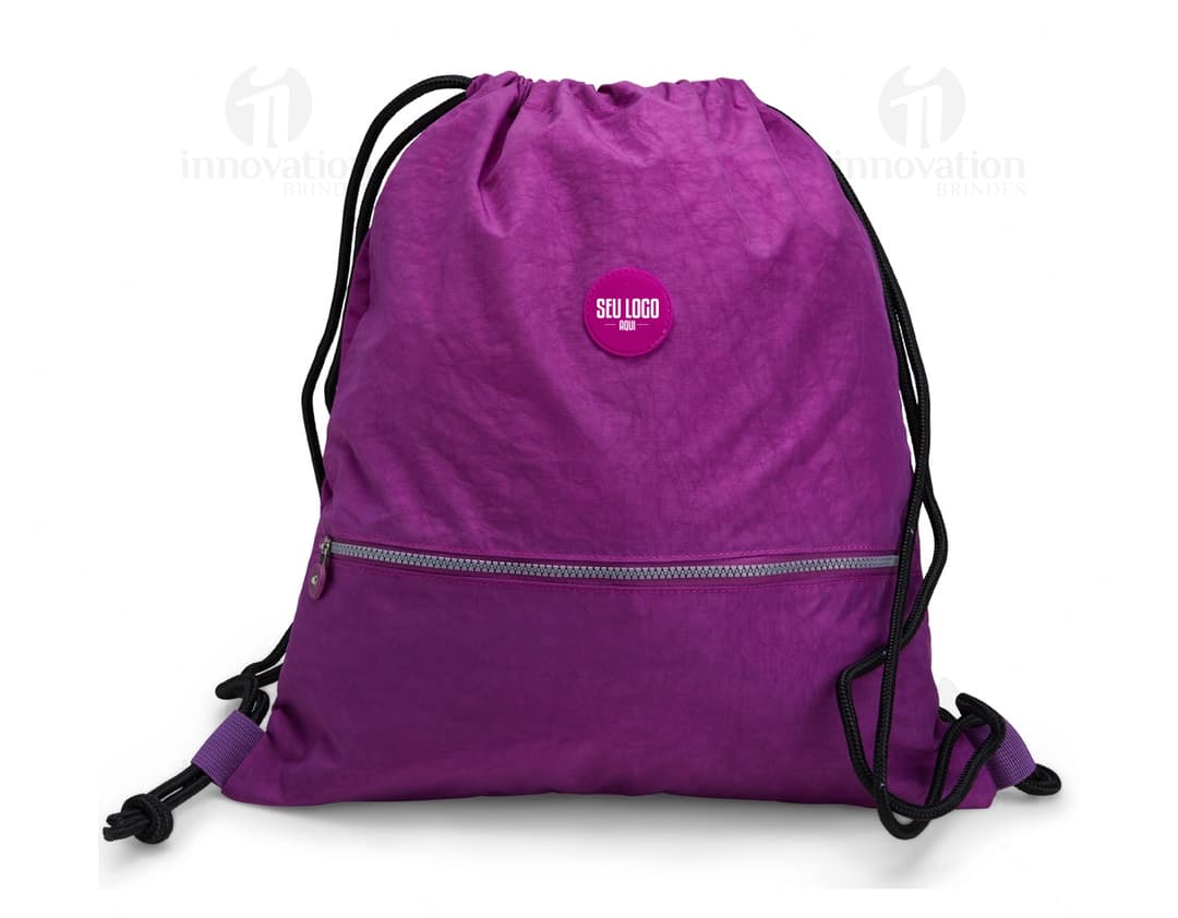 mochila saco nylon impermeável Personalizado