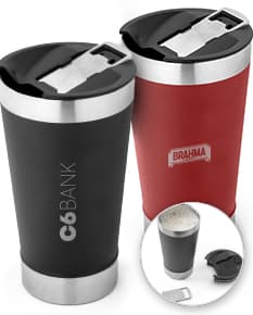 Copo térmico 630ml com abridor, ideal para armazenar e manter a temperatura de bebidas como café, cappuccino, chocolate quente e outras bebidas. Perfeito para café da manhã, lanches ou para levar consigo durante o dia. Design prático, resistente e funcional, com capacidade para bebidas quentes e frias.