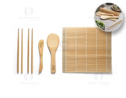 Kit para sushi: conjunto de utensílios de cozinha em aço inoxidável para preparar refeições japonesas. Ideal para