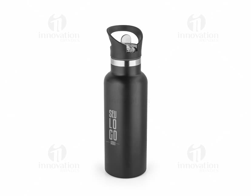 Garrafa térmica 570 ml - Mantenha sua bebida favorita quente ou gelada por muito mais tempo! Com capacidade para 570 ml, essa garrafa térmica é perfeita para te acompanhar no trabalho, nos passeios ao ar livre e na academia. Mantenha-se hidratado(a) com estilo e praticidade. Garanta a sua agora!