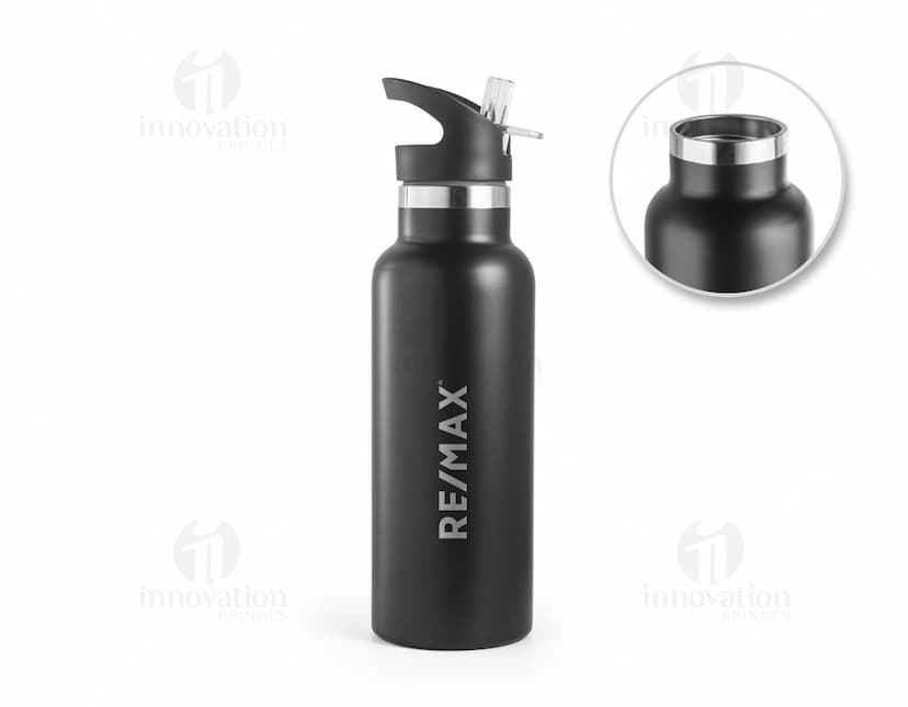 Garrafa Térmica 570ml - Mantenha suas bebidas quentes ou geladas por mais tempo com a garrafa térmica de 570ml. Ideal para levar para o trabalho, academia ou viagens. Adquira já a sua e tenha bebidas fresquinhas a qualquer hora! Qualidade e praticidade em um só produto.