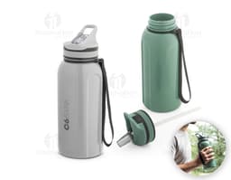 Transparent Plastic Squeeze 1200ML, made of plastic, containing liquid, with lid, clean and empty object.