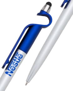 Caneta plástica com touch: a solução perfeita para seus brindes corporativos! Design elegante e moderno, ideal para presentear clientes e parceiros. Personalize com sua logo e destaque-se no mercado. Peça já a sua!