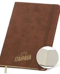 Bloco de anotações em couro sintético 21x14 - Perfeito para se manter organizado no dia a dia! Ideal para reuniões, estudos e compromissos. Feito com material de alta qualidade e design elegante. Adquira já o seu!
