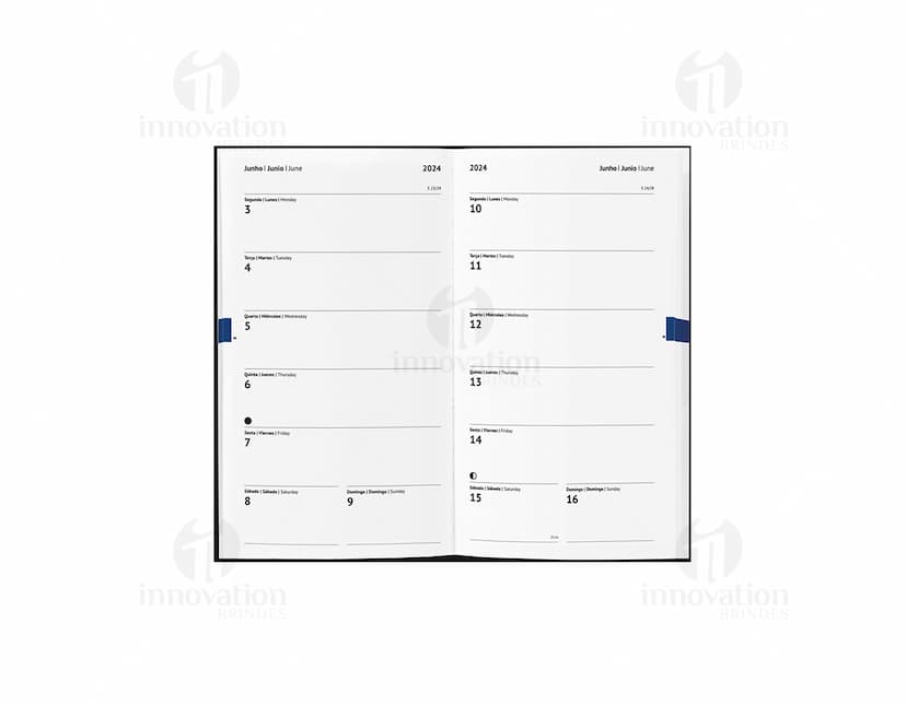 Agenda 2024 - Organize sua rotina com estilo e praticidade. Feita em couro sintético de alta qualidade, esta agenda é perfeita para manter suas tarefas e compromissos sempre em ordem. Ideal para uso profissional ou pessoal. Não deixe de garantir a sua!
