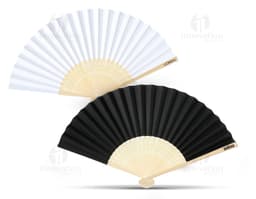 Leque de Bambu Colorido e Moderno - Adicione um toque de elegância e estilo com o nosso leque de bambu vibrante. Perfeito