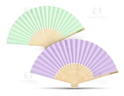 Leque de Bambu Colorido e Moderno - Adicione um toque de elegância e estilo com o nosso leque de bambu vibrante. Perfeito