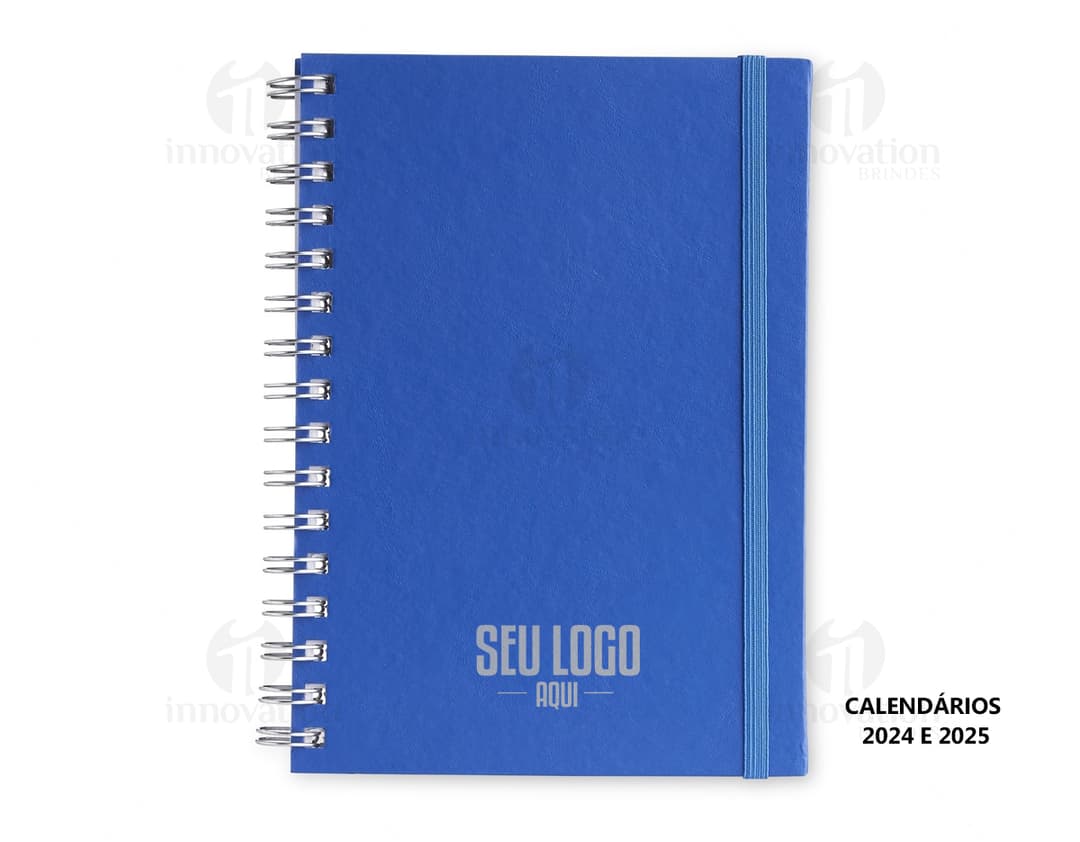 Black Planner Notebook with blank pages and a colorful page marker.