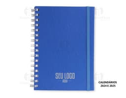 Black Planner Notebook with blank pages and a colorful page marker.