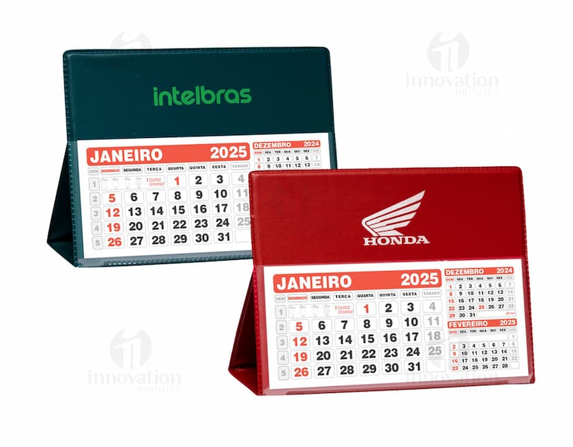 calendário de mesa pequeno Personalizado