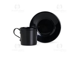 Xícara 100ml com Pires em Alumínio.
