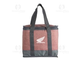 Bolsa Térmica de 12 Litros en color azul, con asa para transporte y cremallera en la parte superior. La bolsa está cerrada y