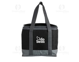 Bolsa Térmica de 12 Litros en color azul, con asa para transporte y cremallera en la parte superior. La bolsa está cerrada y