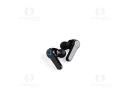 Fone Bluetooth Touch com Case Power Bank preto, moderno e tecnológico, contendo botões touch, display, conexão wireless