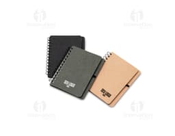 Caderneta Kraft B6 com porta caneta - Ideal para anotações e organização do seu dia a dia. Feita em material ecológico