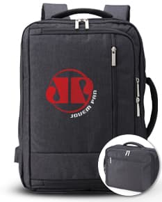 Mochila de poliéster 19 litros para viagens e negócios. Moderna e prática, ideal para quem busca estilo e organização. Possui alça de metal, fecho em zíper e compartimentos para guardar dispositivos eletrônicos e objetos pessoais. Perfeita para fotografia, comunicação e trabalho. Conforto e funcionalidade em um único acessório. Garanta já a sua!