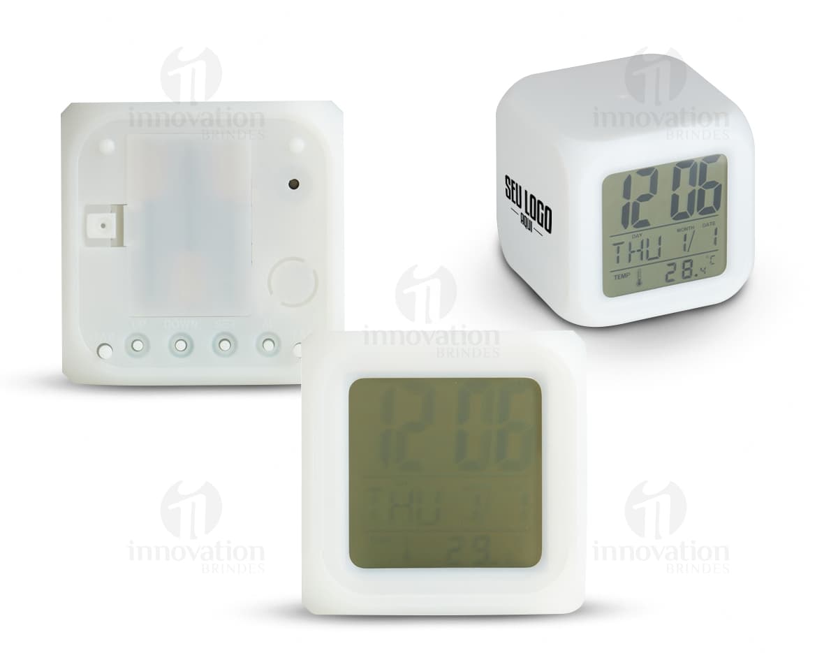 relógio digital led com despertador Personalizado