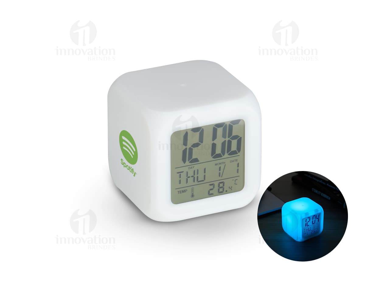 relógio digital led com despertador Personalizado