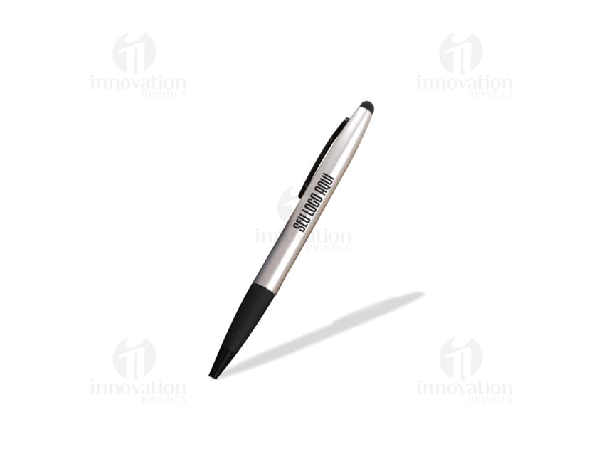 Caneta Metal Touch - Ideal para escrita suave e precisa, essa elegante caneta é perfeita para uso no escritório, na escola ou em reuniões de negócios. Seu design sofisticado e ponta touch garantem conforto e praticidade na hora de assinar documentos, fazer anotações ou preencher formulários. Adquira já a sua e impressione com sua precisão e estilo.