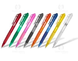 Caneta esferográfica para escrita suave e confortável. Ideal para uso no escritório, na escola ou em casa. Feita com material