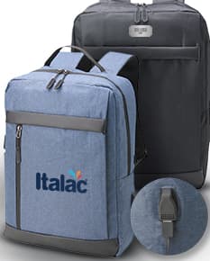 Mochila de nylon preta de 21 litros com alça USB, ideal para negócios e viagens. Compartimentos internos para laptop, documentos e dinheiro. Design moderno e elegante, perfeito para profissionais.