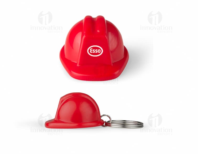 Chaveiro Capacete EPI: Proteção e segurança em forma de brinde personalizado. Ideal para empresas da indústria e construção civil. Adquira já o seu!