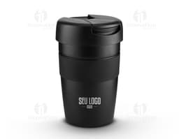 Copo de inox parede dupla 350ml para brindes personalizados. Ideal para manter suas bebidas quentes ou geladas por mais