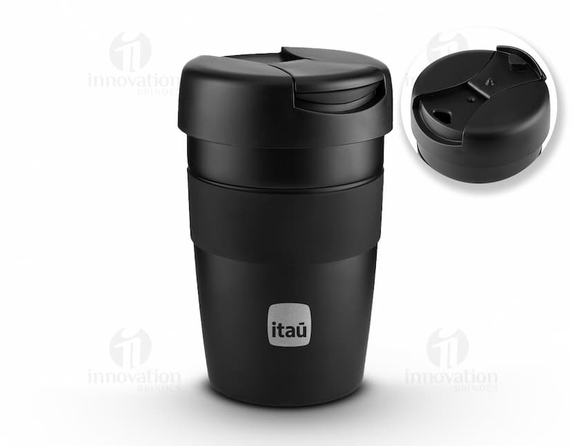 Copo Inox Parede Dupla 350ml: mantenha suas bebidas quentes ou geladas por mais tempo com este copo de alta tecnologia. Feito de alumínio resistente e isolado, é perfeito para usar em casa, no trabalho ou em viagens. Com design moderno e praticidade, é o brinde ideal para presentear clientes e colaboradores. Garanta já o seu!