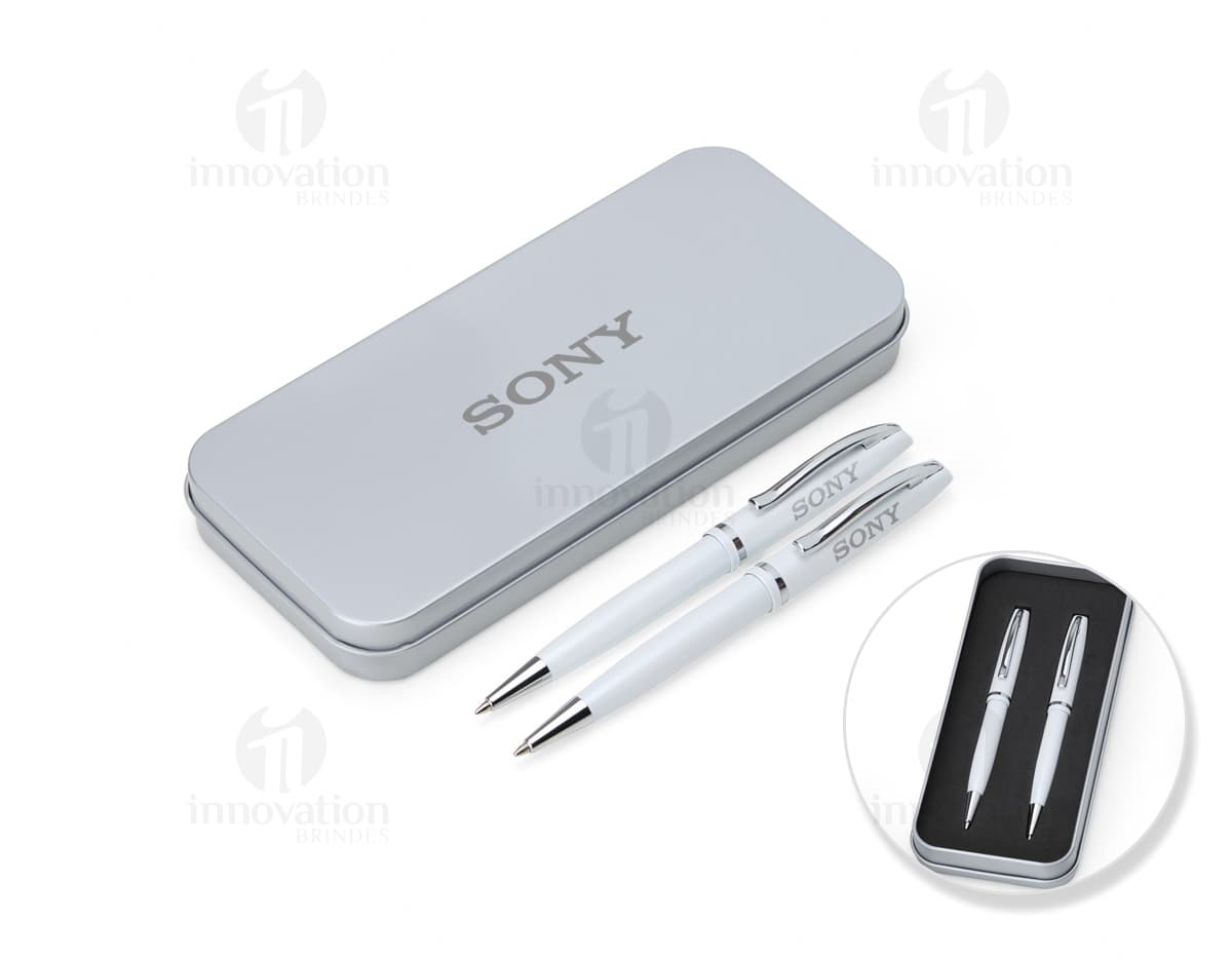 Conjunto Caneta e Lapiseira Metal: Ferramentas de Escrita de Alta Qualidade para Escritório e Negócios. Ideal para realizar anotações, assinar documentos e garantir precisão em cada detalhe. Adquira já o seu conjunto de caneta e lapiseira de metal e potencialize a sua produtividade.