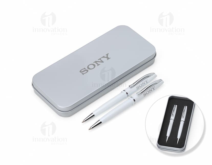 Conjunto Caneta e Lapiseira Metal: Ferramentas de Escrita de Alta Qualidade para Escritório e Negócios. Ideal para realizar anotações, assinar documentos e garantir precisão em cada detalhe. Adquira já o seu conjunto de caneta e lapiseira de metal e potencialize a sua produtividade.