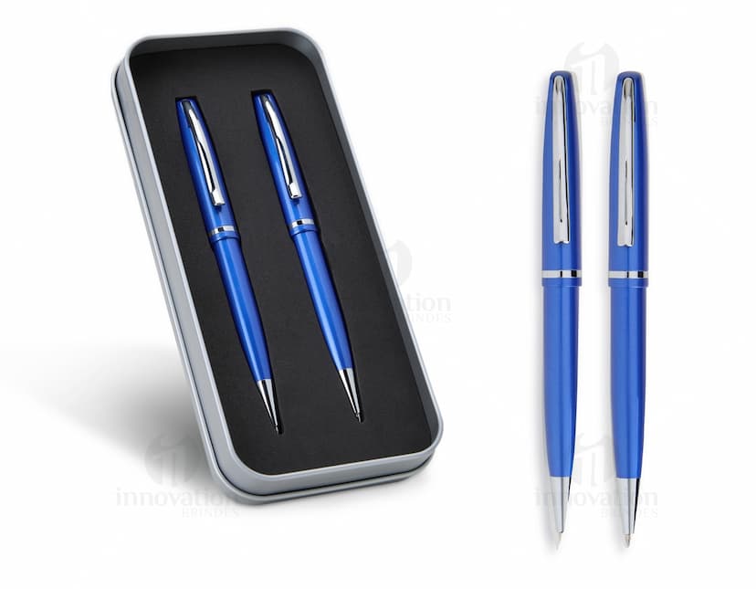 Conjunto elegante de caneta e lapiseira metal para escrita fina e precisa. Ideal para uso no escritório, negócios ou estudos. Design moderno e sofisticado, perfeito para presentear ou usar no dia a dia. Adquira já o seu!