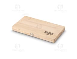 Stainless steel BBQ set with wooden case, including knife, fork, spatula, and BBQ scissors. Perfect for preparing meals