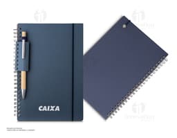 Caderno de anotações perfeito para a sua rotina de estudos, trabalho ou escrita. Com capa em papel resistente e páginas em