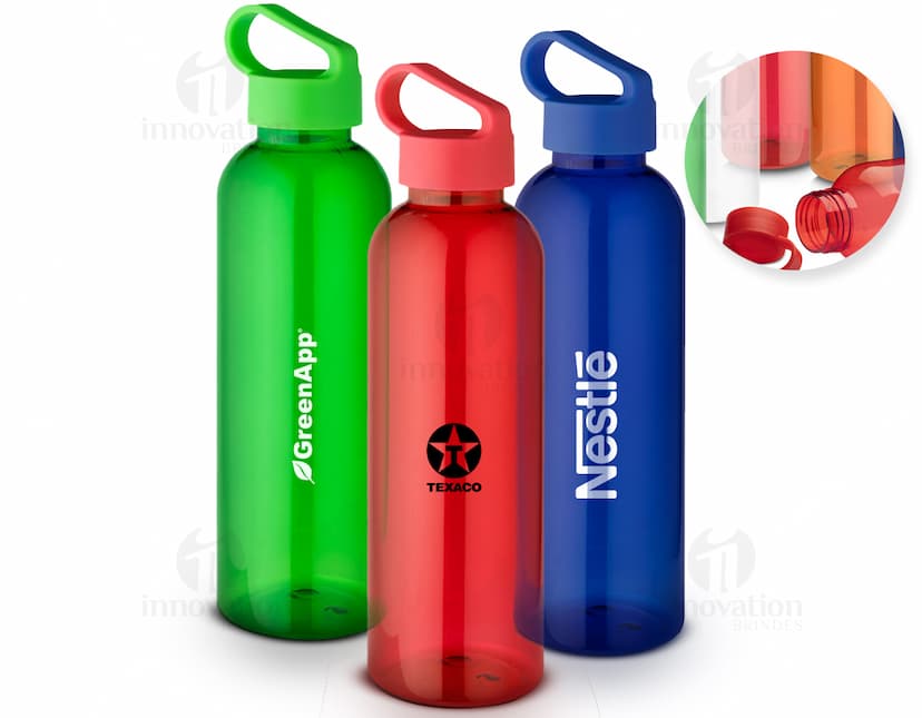 Garrafa PET de 550ml para hidratação e praticidade. Ideal para levar sua bebida favorita para onde você for. Feita em plástico de alta qualidade, proporcionando segurança e durabilidade. Adquira já a sua!