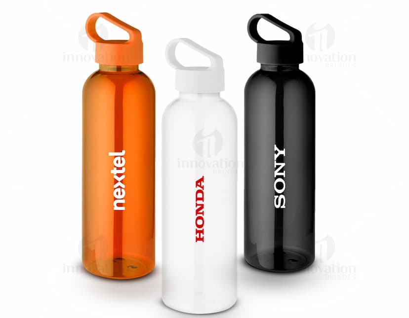 Garrafa PET de 550ml transparente para água e outros líquidos. Ideal para praticar esportes, levar para o trabalho ou academia. Produto de qualidade, higiênico e reutilizável, proporcionando frescor e saúde. Adquira já a sua!