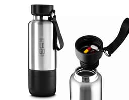 500ml thermal water bottle, ideal for keeping your drinks hot or cold for longer. Made of durable aluminum and thermally