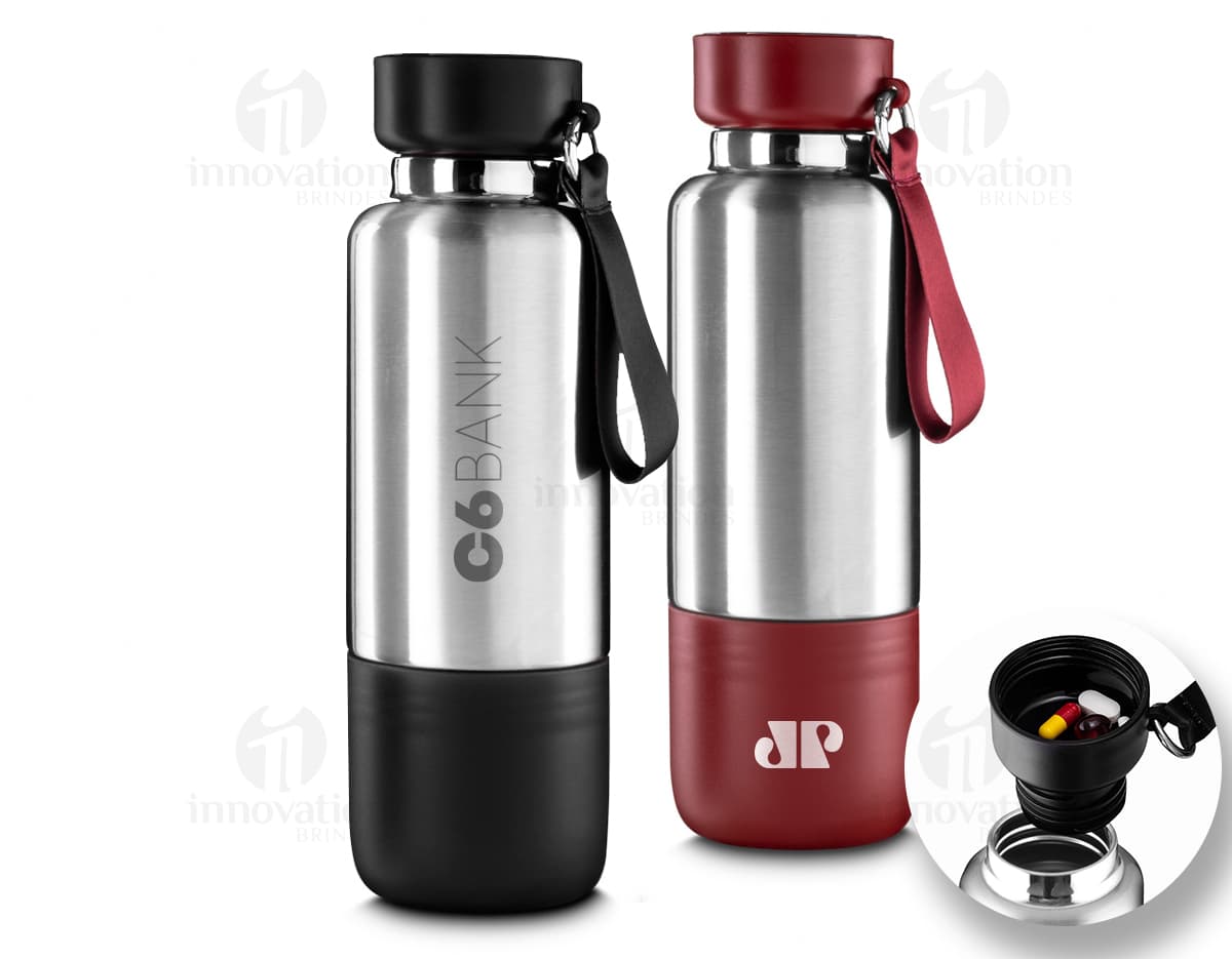 Garrafa térmica de 500ml em alumínio, ideal para manter sua bebida quente ou fria por horas. Perfeita para atividades ao ar livre, camping, viagens e no dia a dia. Leve e resistente, possui design moderno e acabamento cromado. Adquira já a sua!