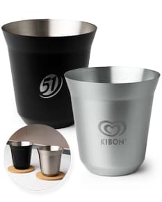Copo Inox 150ml - Ideal para desfrutar de um delicioso café ou chá! Feito em aço inoxidável de alta qualidade, resistente e durável. Com design moderno e elegante, possui alça ergonômica para fácil manuseio. Perfeito para uso doméstico ou para presentear alguém especial. Adquira já o seu!