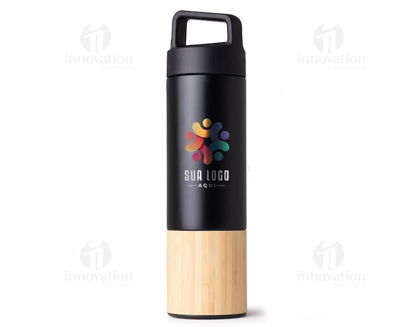 garrafa térmica inox 550ml com infusor Personalizado