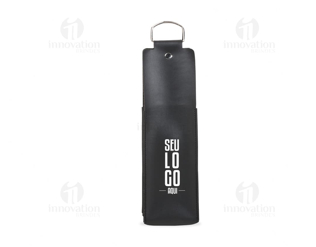 Porta vinho Bidim - Ideal para transportar sua garrafa com segurança e estilo. Feito de plástico resistente, possui alça para