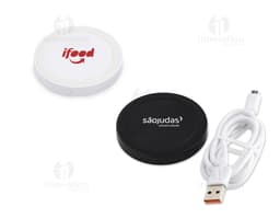 Carregador por Indução Moderno e Prático para Brindes Corporativos. Design clean e tecnologia de ponta em um item