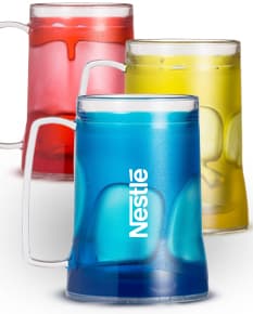 Caneca gel 400ml transparente, ideal para manter sua bebida gelada por mais tempo. Perfeita para café, chá, água e até cerveja. Adquira já a sua e refresque-se com estilo!